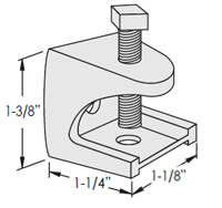 Rod/Insulator Malleable Beam Clamps for 1/4