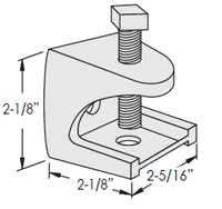 Rod/Insulator Malleable Beam Clamps for 1/2